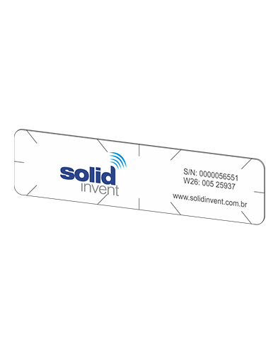Tag Veicular RFID TPUHF-150 Autodestrutivo (Uso Interno)